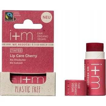 Péče o rty Tónovací balzám na rty s pečujícím účinkem VIŠEŇ bio-máslo bio-kokosový olej