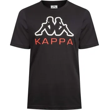 Pánské triko Kappa LOGO GEDGAR 2XL Černá, Bílá, Červená