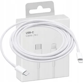 Datový kabel Kabel Amio USB typ C - Apple Lightning 1 m bílý