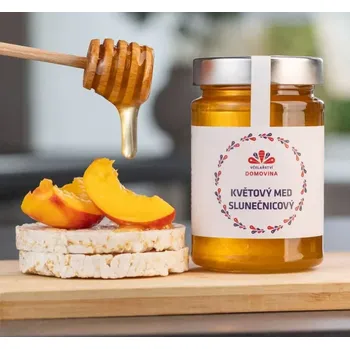 Včelařství Domovina Květový med slunečnicový 400g