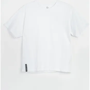 Dívčí tričko Reporter Young | Dívčí bílé oversize tričko s nášivkou - Barva BÍLÁ, Velikost 164 243-0440G-54-200-1