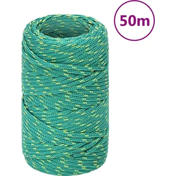 Železářství zahrada-XL Lodní lano zelené 2 mm 50 m polypropylen 152689