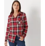 Flanelová kostkovaná košile švestková/růžová 40