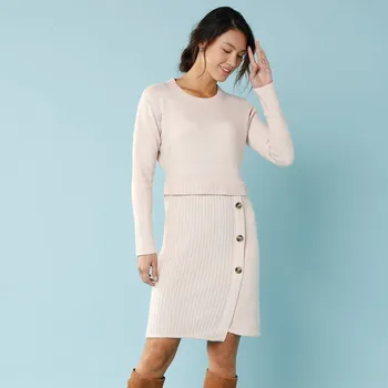 Dámské šaty Blancheporte Úpletové šaty | béžová 46/48