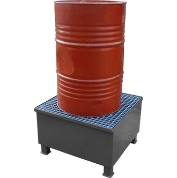 jímka Kovová záchytná jímka pod 1 sud 200 l, pozinkovaná, 74 x 74 x 47 cm