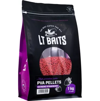 PVA Pelety LT Baits Extreme Strawberry 1kg 3mm