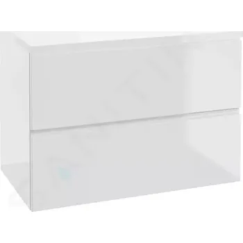 Koupelnový nábytek kielle Skříňka včetně desky pod umyvadlo 80x55x46 cm, lesklá bílá 50002S820