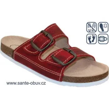 Dámská zdravotní obuv SANTÉ D/203/33/BP ROSSO zdravotní pantofel vel.31-35, rosso - 35