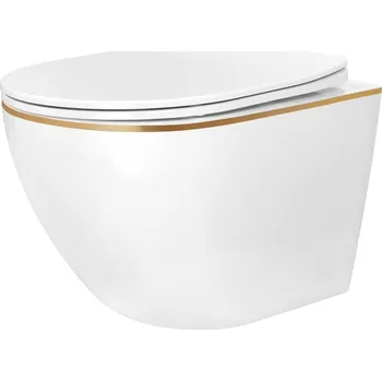 Rea Závěsná WC mísa Rea Carlo Mini Tornado NF GOLD EDGE REA-C6806