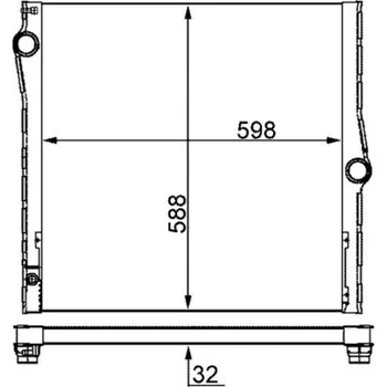 Chladič motoru Chladič, chlazení motoru MAHLE CR 1050 000S