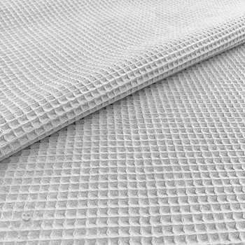 Bavlna s vaflovou vazbou light grey