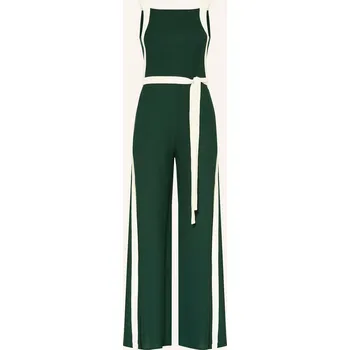 Dámský overall Reiss Dámský Overal Salma, tmavě zelená / krémová, 34