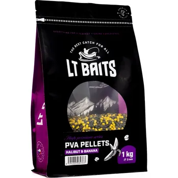 PVA Pelety LT Baits Halibut & Banana 1kg 3mm