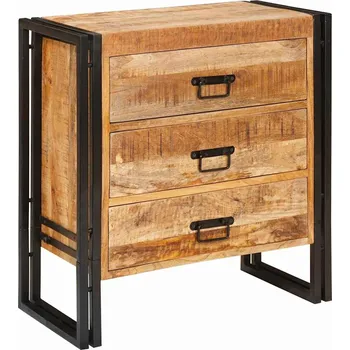 Příborník do zásuvky vidaXL Servírovací skříň Hnědá 66 x 33 x 70 cm Masivní mangové dřevo