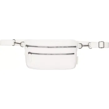 Ledvinka Bílá dvojitá kožená ledvinka „Shade“