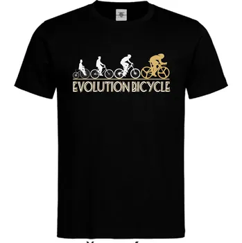 Pánské tričko Tričko Evolution Bicycle | Cycle Druh: Pánské, Barva: Černá, Velikost: L