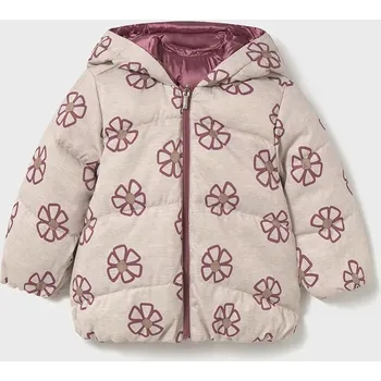 Dívčí bunda Dětská oboustranná bunda Mayoral 2437.4J.Baby.9BYA růžová 42X, vel. 104
