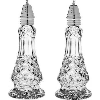 Crystal Bohemia DIAMOND solnička a pepřenka 155 mm, 2 ks