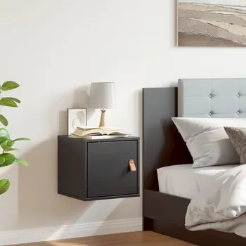 Příborník do zásuvky zahrada-XL Nástěnná skříňka černá 31,5x30x30 cm masivní borové dřevo 818363