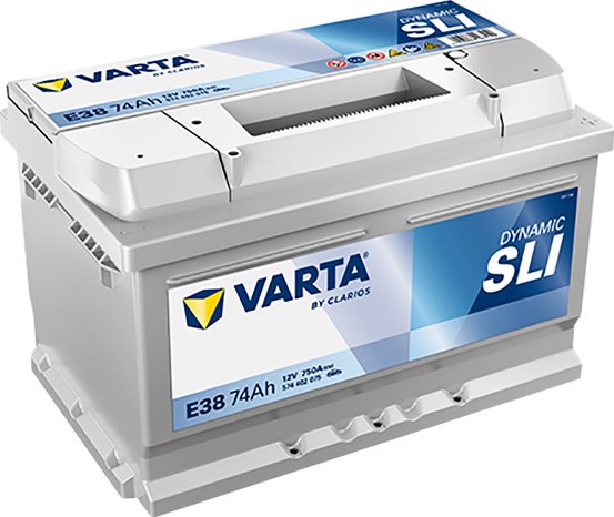 VARTA SILVER Dynamic 12V 74Ah 750A 574 402 075 - E38