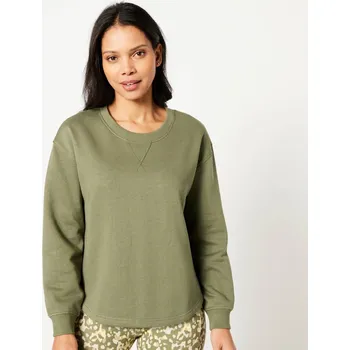 Dámská mikina Moltonová volná mikina khaki 38/40