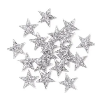 Set školních potřeb Gwiazdki samoprzylepne z brokatem 3,1cm 20szt