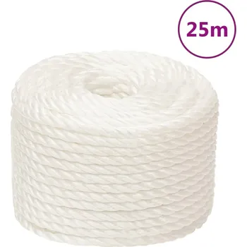 Železářství zahrada-XL Pracovní lano bílá 16 mm 25 m polypropylen 153064