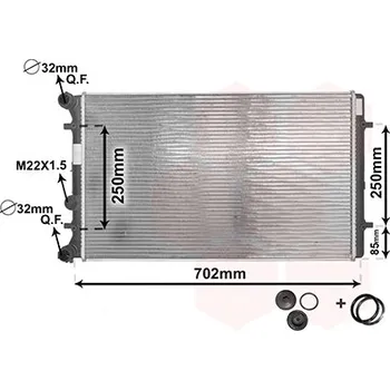 Autodíl Chladič, chlazení motoru VAN WEZEL 03002129