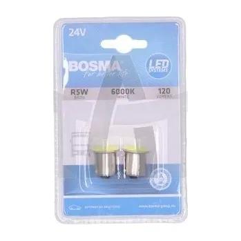 Autožárovka Žárovka 12/24V LED BA15S 1xSMD 6000K bílá BOSMA 7336