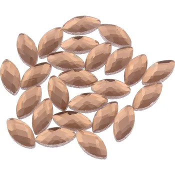 Materiál na výrobu šperku Skleněné Kabošony Bronze shade krystal 4x8mm - 100Ks - 100Ks