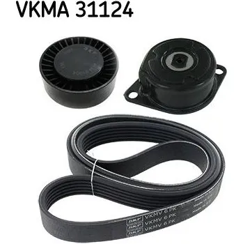 Sada žebrovaných klínových řemenů SKF VKMA 31124