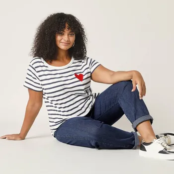 Dámské džíny Džíny mom s vysokým pasem modrá 40