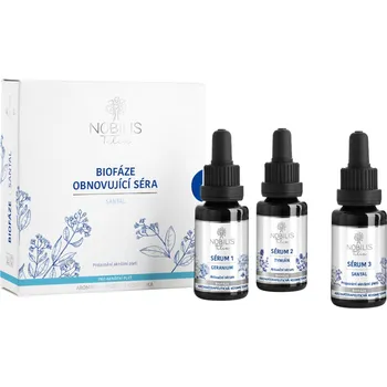 Pleťové sérum Nobilis Tilia Biofáze Obnovující séra Santal, 3x20 ml