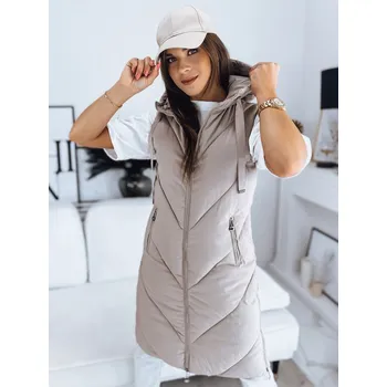 Dámská vesta DStreet Zipis DStreet šedá | hnědá 3264408