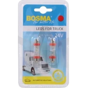Autožárovka Žárovka 24V LED SV8,5 6xLED trubková BOSMA 7866
