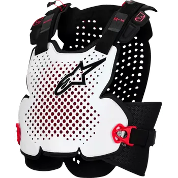 Motocyklový chránič hrudi a pátěře Hrudní a zádový chránič ALPINESTARS A-4 PLASMA 6500526-132, barva černá/bílá, velikost XL/XXL (zádová část / hrudní část certifikovaná dle standardu)