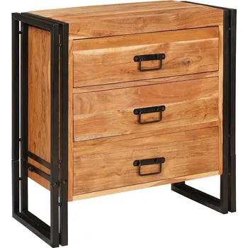 Příborník do zásuvky vidaXL Servírovací skříň Hnědá 66 x 33 x 70 cm Masivní akátové dřevo