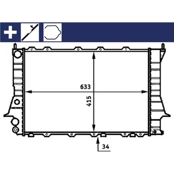 Chladič motoru Chladič, chlazení motoru MAHLE CR 358 000S