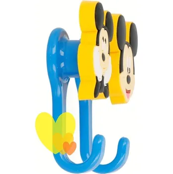 Věšák Storline 3D věšáky MICKEY žlutomodré