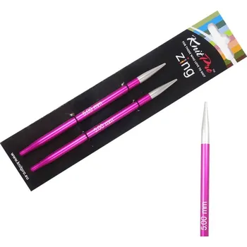 Jehlice KnitPro Zing vyměnné kruhové jehlice 9,5Cm 5 mm (Special IC Interchangeable Needles 5 mm)