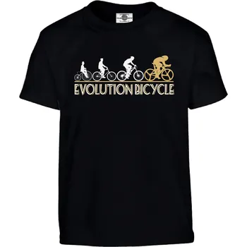 Pánské tričko Tričko Evolution Bicycle | Cycle Druh: Dětské, Barva: Černá, Velikost: 158-XL
