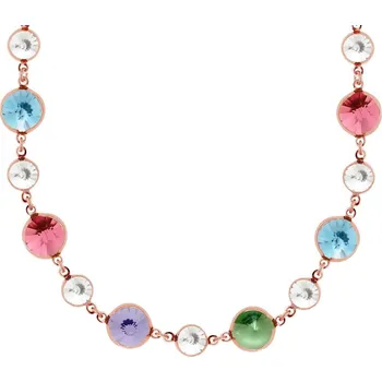 Náhrdelník Stříbrný zlacený náhrdelník Victoria Cruz A3012-MSG