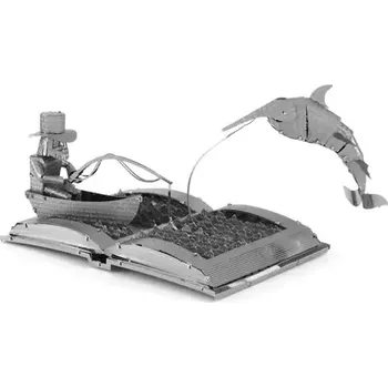 3D puzzle Metal Earth 3D Stařec a moře Book Sculpture (901117-PI)
