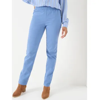 Dámské kalhoty Tvarující kalhoty s pružným pasem a efektem plochého břicha modrošedá 48