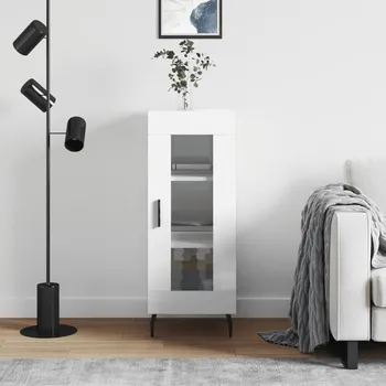 Příborník do zásuvky zahrada-XL Příborník bílý s vysokým leskem 34,5x34x90 cm kompozitní dřevo 828814