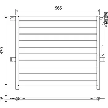 Výparník klimatizace Kondenzátor, klimatizace VALEO 817383