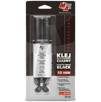 Průmyslové lepidlo Lepidlo na plasty dvousložkové černé 25ML 20-A54