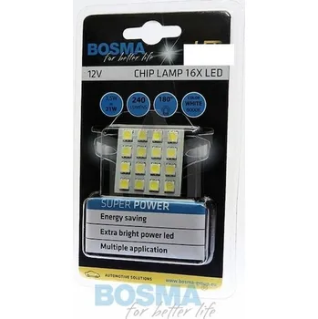 Autožárovka Žárovka 12V LED deska 35x35 16xSMD 5050 BOSMA 3390/B