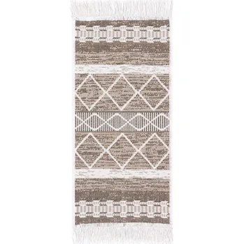 Koberec Kobercový ráj Kusový koberec oboustranný pratelný Orient 40x70 4 hnědý krémový Rozměr: 40x70 cm