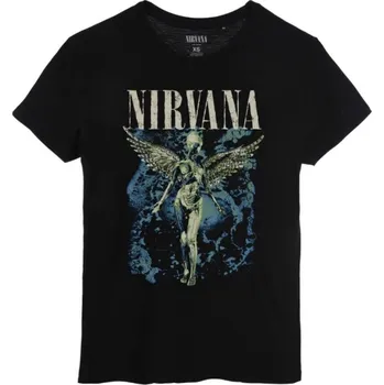 Dámské tričko Tričko Nirvana černá S